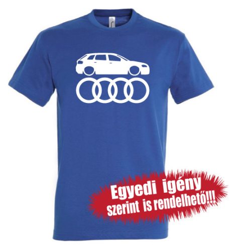 Audi póló - Audi jel autóval
