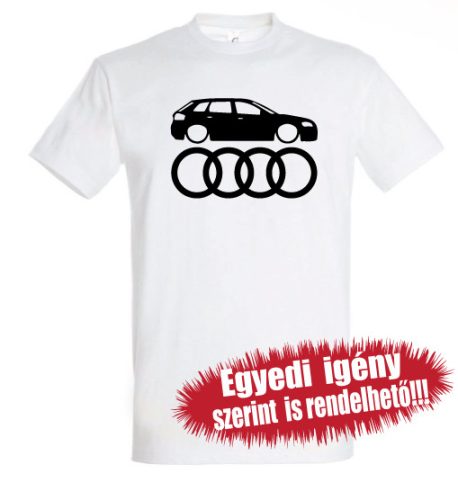 Audi póló - Audi jel autóval