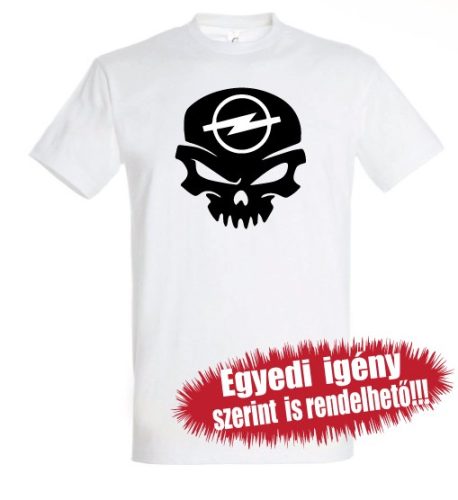Opel póló - OPEL jel koponyával