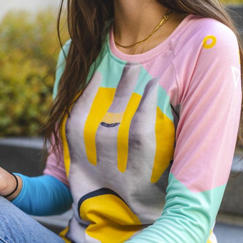 Egyedi hosszú ujjú póló készítés, TELJES felületű nyomtatással