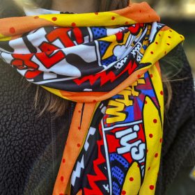   Egyedi sál készítés, gyártás, TELJES felületű nyomással