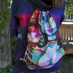   Egyedi tornazsák készítés, TELJES felületű nyomtatással