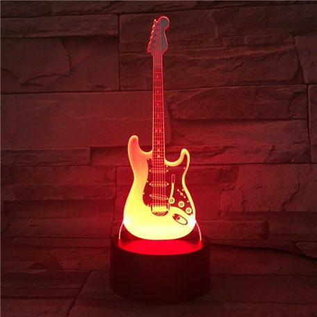 3D LED lámpa - Gitár