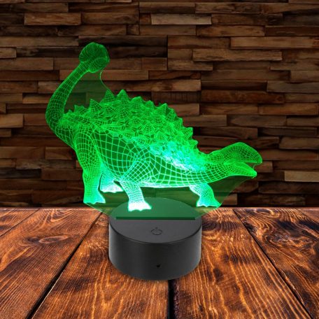 3D LED lámpa - Ankylosaurus