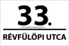 Egyedi gravírozott utcanévtábla basic kivitelben, 4 féle színben