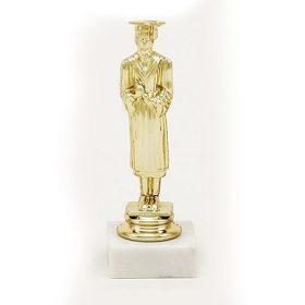 Női tanuló díj, figura - egyedi felirattal