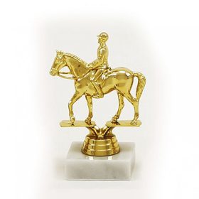 Lovaglás figura, díj - egyedi felirattal