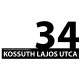 Minimalista utcanévtábla, modern házszámtábla, 4 féle színválasztékkal