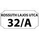 Utcanévtábla standard kivitelben
