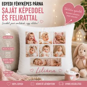 Egyedi fényképes párna - 7 fényképpel