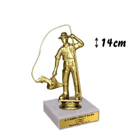 Gravírozott figurás díj - Horgász