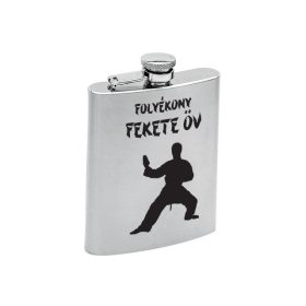   Fém laposüveg - Karate - Folyékony fekete öv, Fém laposüveg - Karate - Folyékony fekete öv
