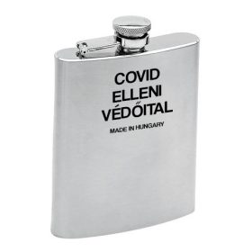   Fém laposüveg - Covid elleni védőital, Fém laposüveg - Covid elleni védőital