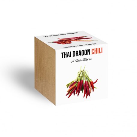 Thai Dragon chili növényem fa kockában, Thai Dragon chili növényem fa kockában