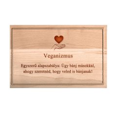   Veganizmus vágódeszka - kicsi, Veganizmus vágódeszka - kicsi