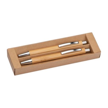 Bambusz írószer készlet, gravírozással is kérhető