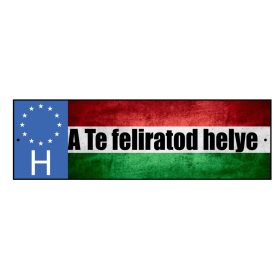   Egyedi fényképes magyar zászlós fém rendszámtábla készítés, nyomtatás